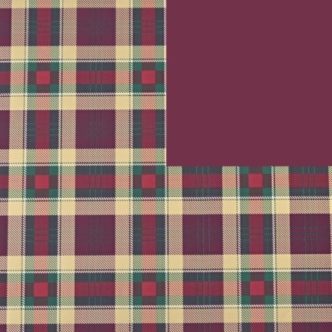 ROTOLO CARTA CM.100X25MT GOLD TARTAN BORDEAUX